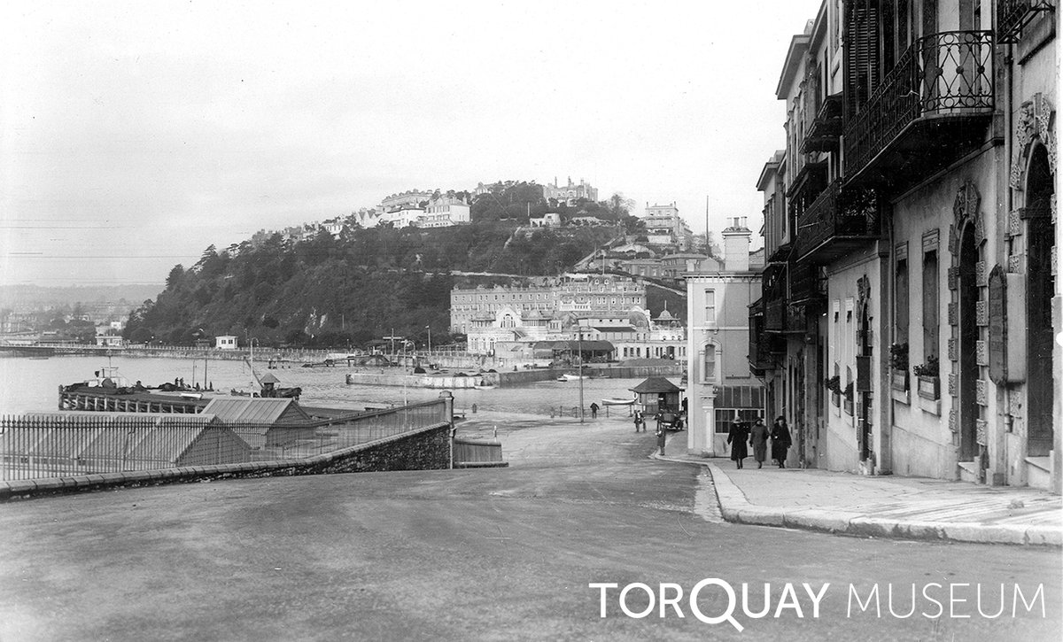 This newly digitised photograph is from the collection of Mr. Robert Rooke and it was taken from Beacon Hill looking down the road towards the harbour and Victoria Parade. #DigitalArchives #Picoftheday #Torquay #ExploreYourArchive