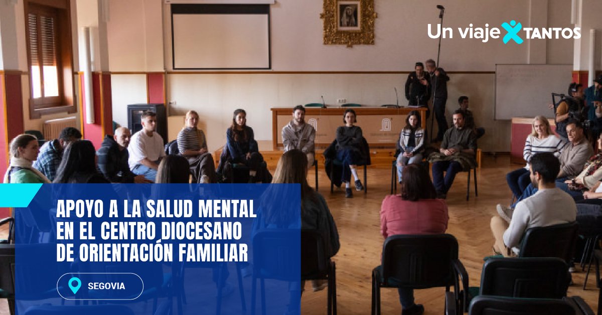 📍 En Segovia, los participantes de 'Un Viaje Por Tantos' conocieron el trabajo de acogida, orientación y acompañamiento en salud mental que hace el Centro Diocesano de Orientación Familiar (COF). 👉 portantos.es/unviajeportant…  #UnViajePorTantos #SomosIglesia24Siete #Xtantos