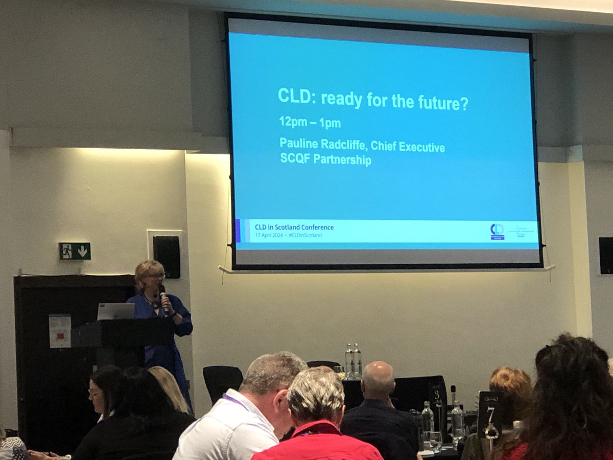 Pauline from ⁦@SCQFPartnership⁩ talking all things SCQF ⁦@cldstandards⁩ ⁦@CldmScotland⁩ #CLDinScotland