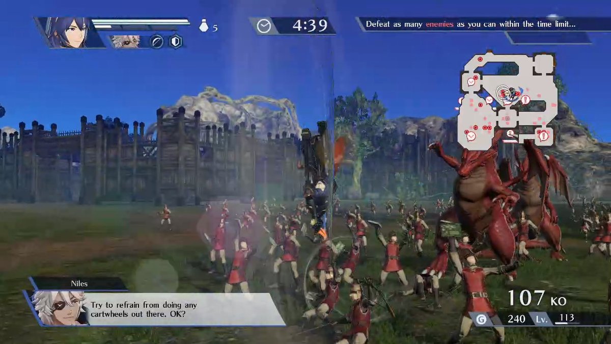 RedSilvers's tweet photo. Wherein Lucina ignores advice from Niles.  #FireEmblemWarriors #FireEmblem #NintendoSwitch https://t.co/CPab0B1OGg
