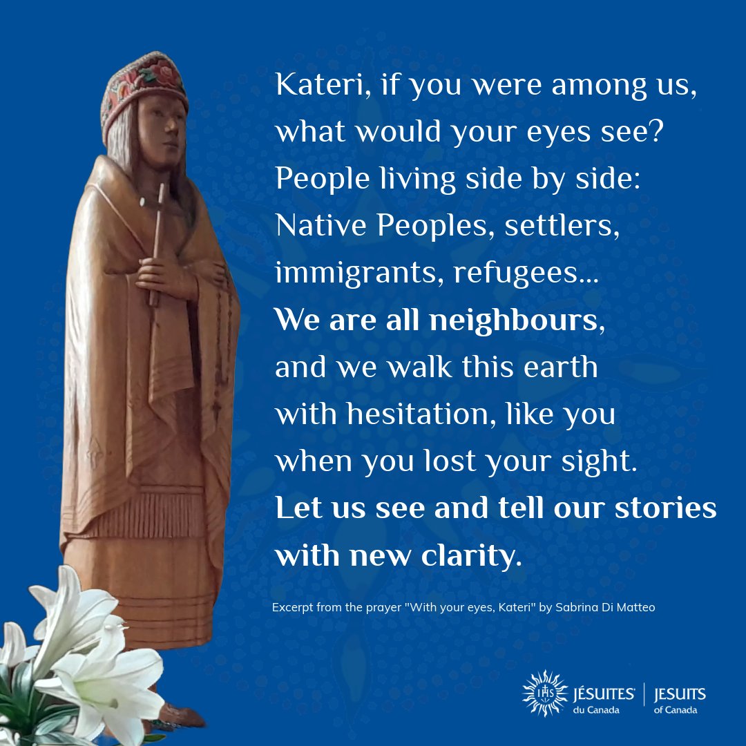 St. Kateri Tekakwitha, North America's first Indigenous saint, shines as a beacon of reconciliation & unity in our world. Her legacy teaches us to bridge cultures, cherish the environment & foster solidarity. Let's follow her path & make a difference. bit.ly/3QkSfVB