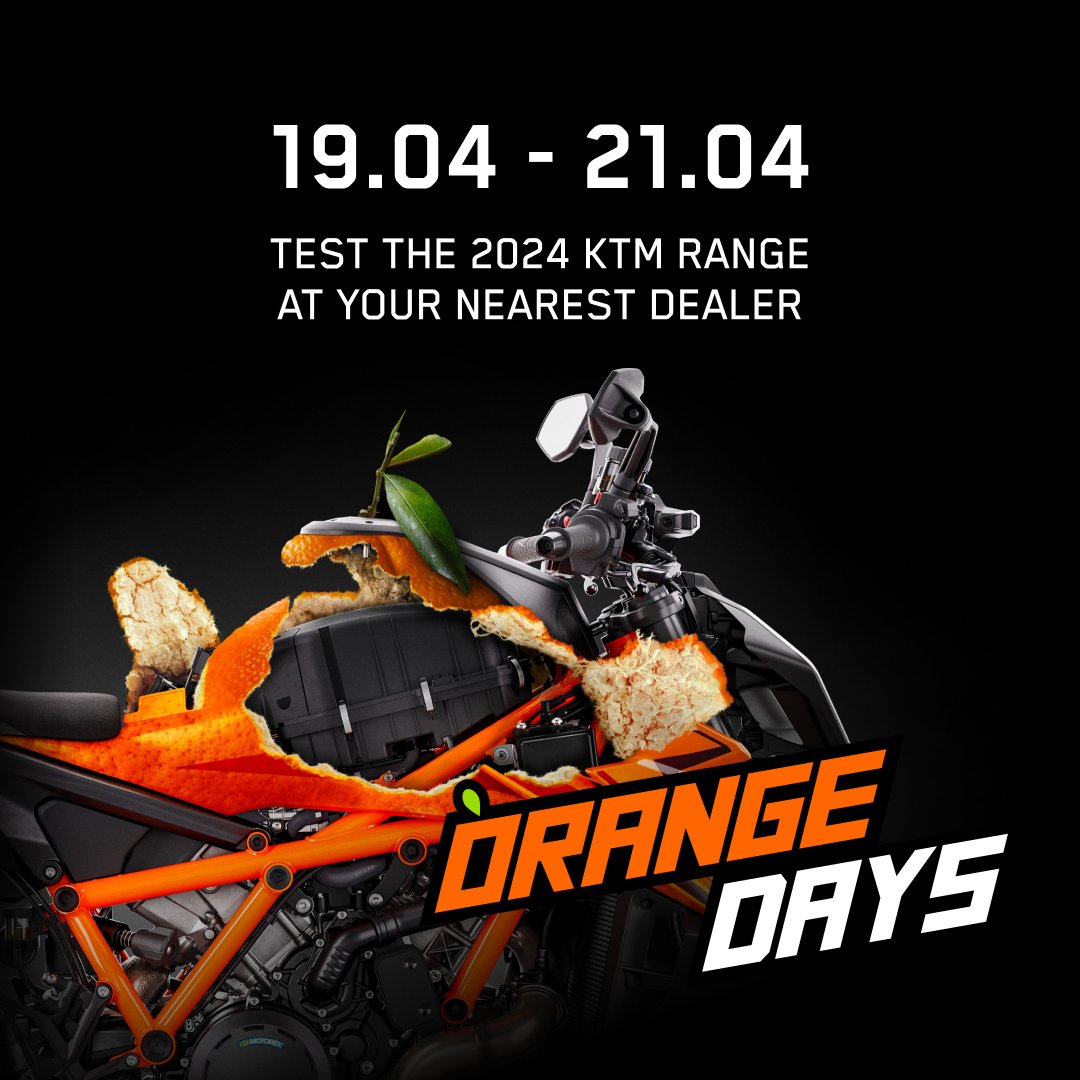The ORANGE DAYS weekend is here!🧡 Exclusively for the ORANGE DAYS weekender, we're offering aggressively low finance rates! Contact your local dealer for more info and see you at the weekend.🔥 brnw.ch/21wITG0 #KTM #ReadyToRace #KTM1390SuperDukeR #OrangeDays
