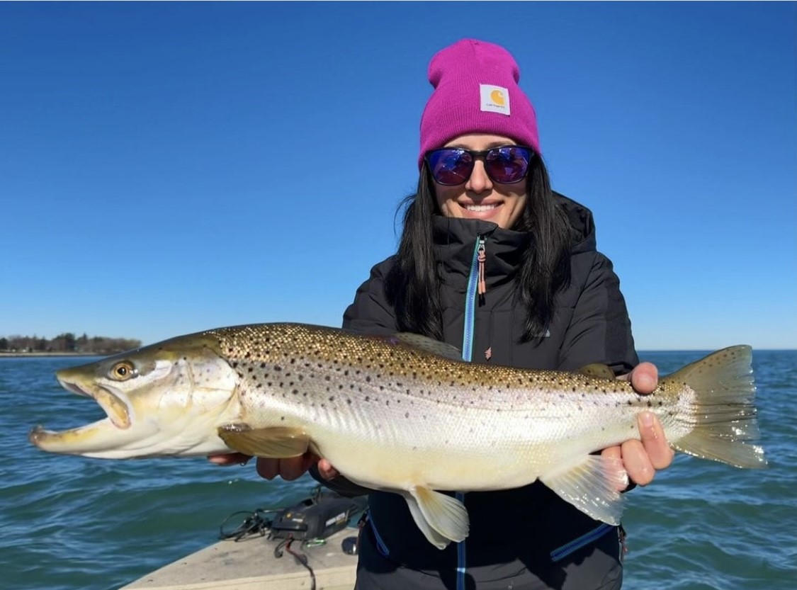 'Chromed out browns in the lake just hit different.' - @tray_miko Do you prefer to catch trout in the river or lake? #ITSINOURBLOOD #TheReelLife #fishing #fish #trout #troutfishing #browntrout