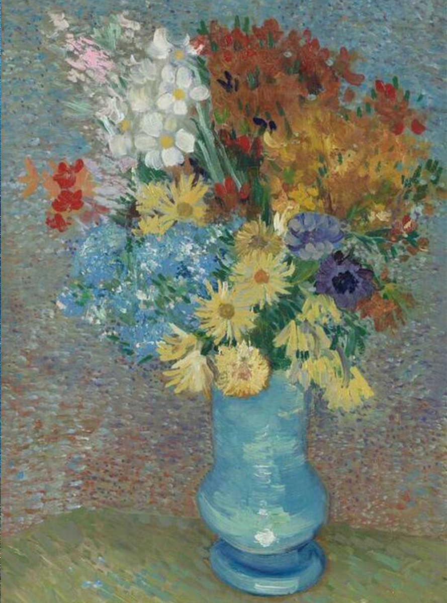 A fun little detail that you might overlook. 💐 Vincent made three different paintings, with three different bouquets. But did you notice the vase is the same in all three? 1 © Virginia Museum of Fine Arts 2 © Musée d’art et d’histoire, Geneva 3 © Kröller-Müller Museum