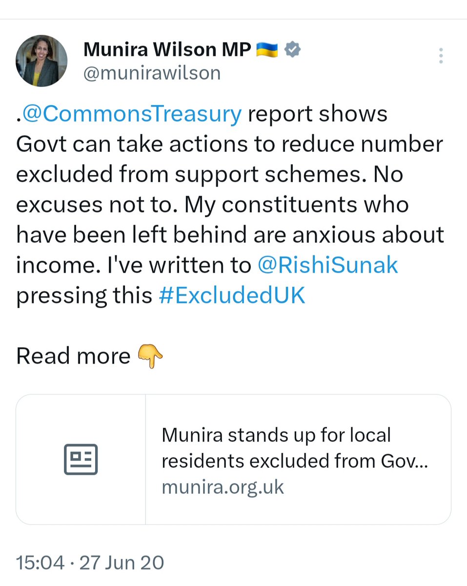 Hi @munirawilson
11,000 of your #ExcludedUK  constituents in #Twickenham need your voice again, so please join the growing movement of @LibDems Candidates, Group leaders and Councillors who are engaging with us at @ExcludedUK

@RichardNewby3 @MarishaRayLD
twitter.com/munirawilson/s…