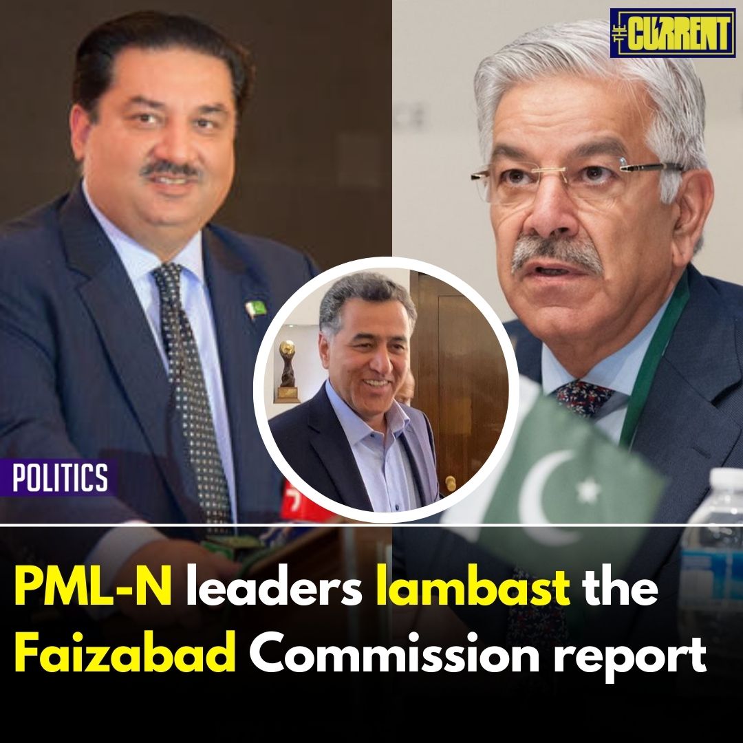 Defence Minister Khwaja Asif said, “Faizabad commission was a joke as General (retd) Hamid and former army chief Gen (retd) Qamar Javed Bajwa did not appear before the commission but only political workers like me did.” Read more: thecurrent.pk/faizabad-dharn… #TheCurrent