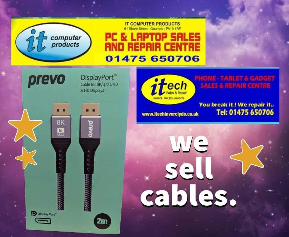. @ITComputerPro - @itechInverclyde Call in to the Shore Street #Gourock shops - open 9 to 5 for cables and more. #Inverclyde #Gourock #ChooseLocal #ScotlandLovesLocal
