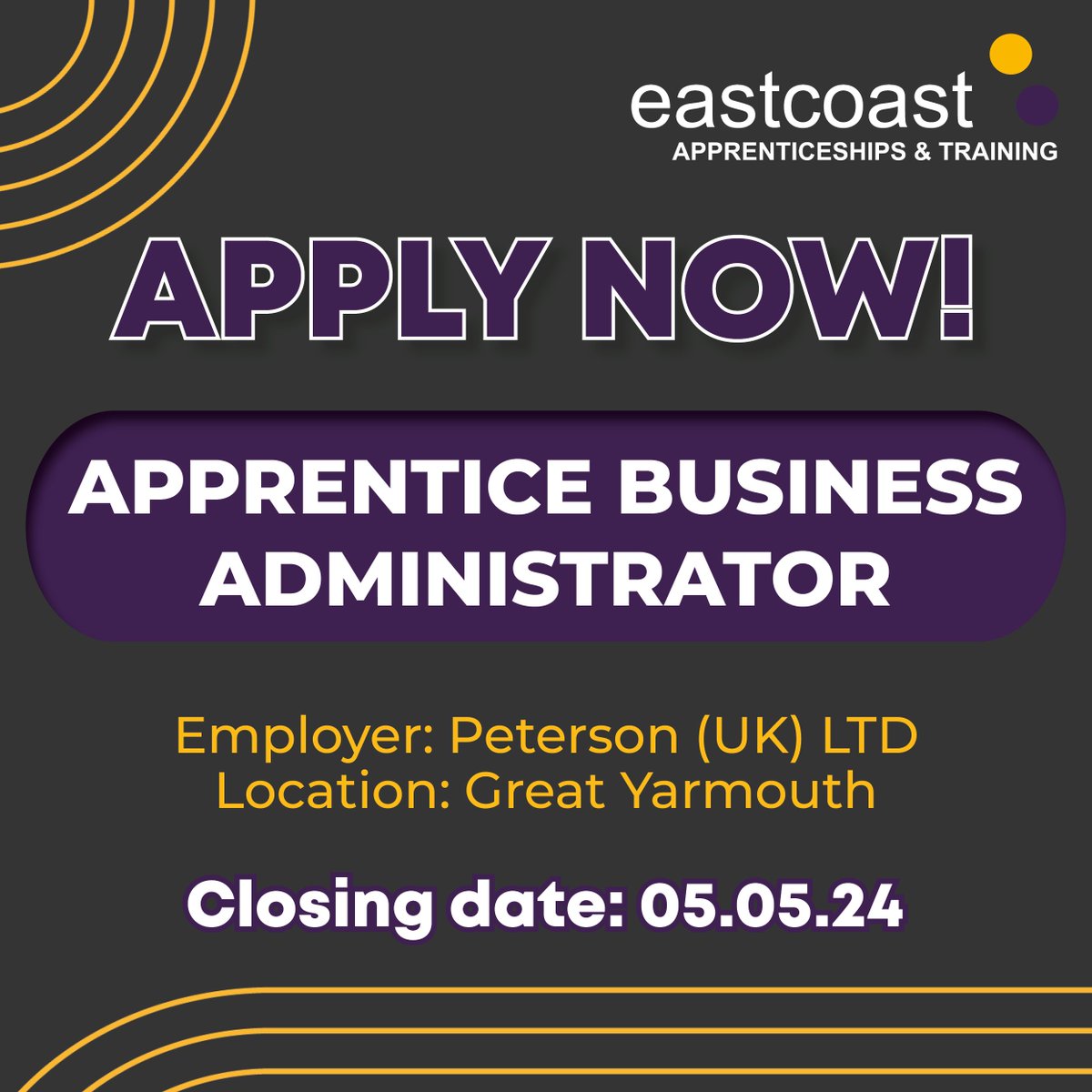 ‼️ Apprenticeship Vacancy‼️ An exciting opportunity to begin a career with Peterson (UK) Limited. You will be involved in day-to-day operations of the business providing administration support. To learn more about this position and apply, please visit: findapprenticeship.service.gov.uk/apprenticeship…