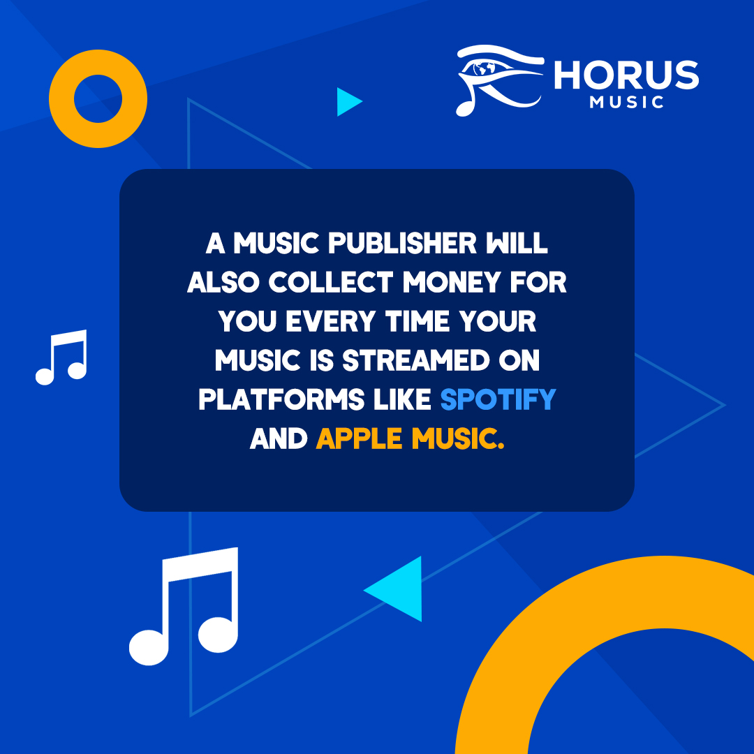 When your song is played live in front of a crowd, receives radio airplay or get streamed, your composition copyright is generating royalties. With Horus Music Publishing, we can easily collect these royalties on your behalf and pay them directly to you #musicpublishing