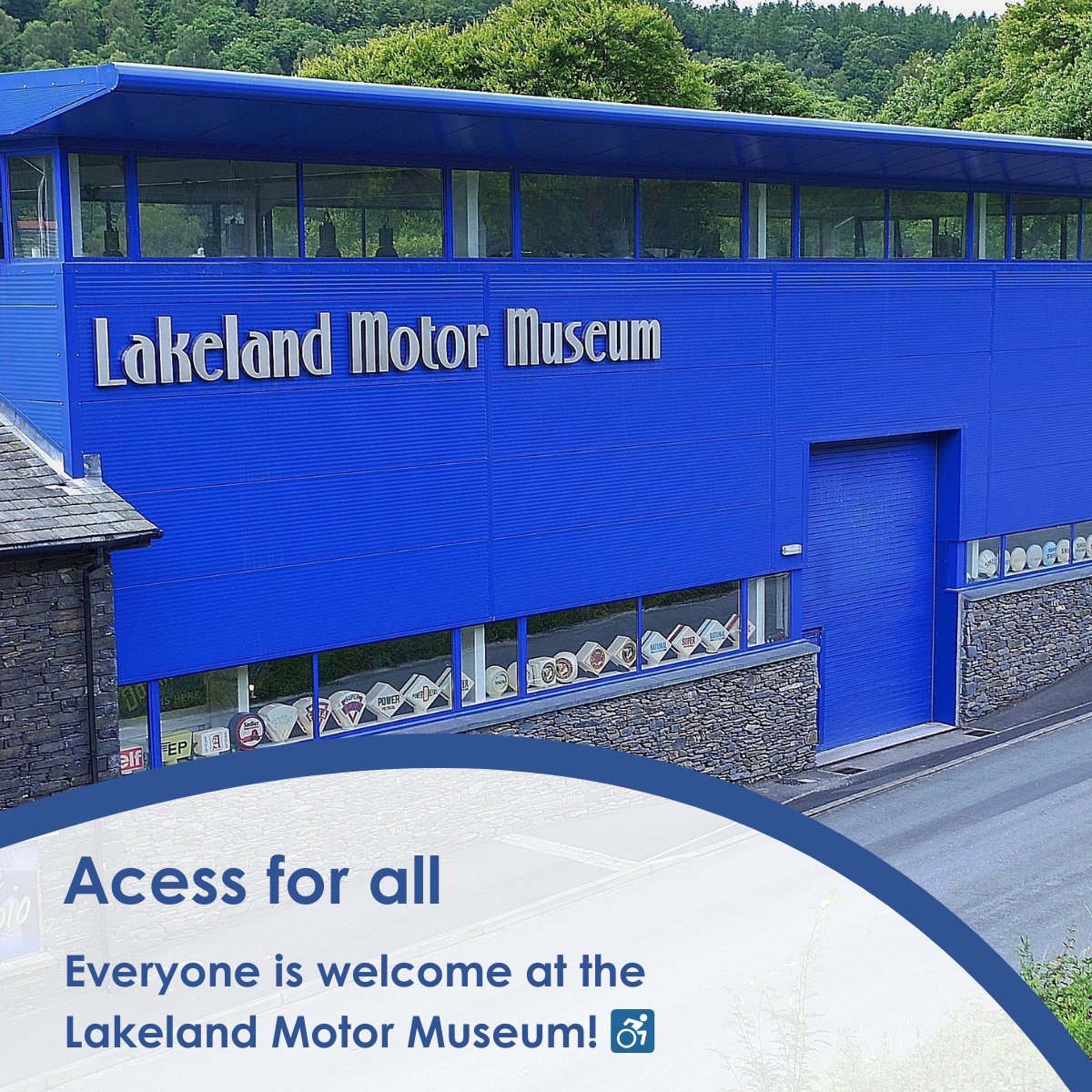#LakelandMotorMuseum welcomes everyone!  ♿️ Easy access, clear signage, lift & more for a comfortable visit. Explore motoring history at your own pace!  

#AccessibleForAll