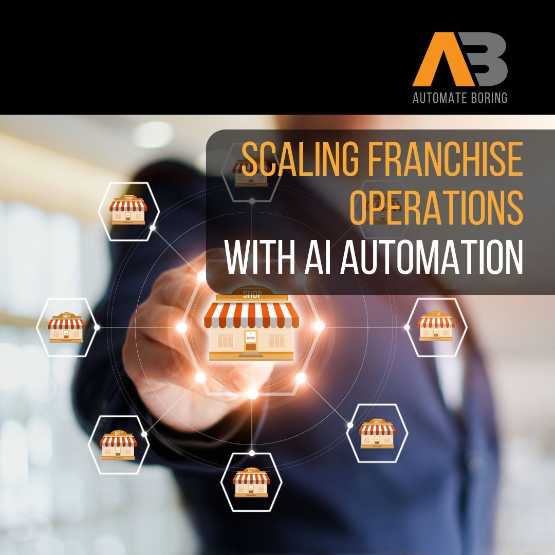 Franchise Owners!! Are you ready to revolutionize your franchise business operations? Check out our latest article on how AI automation is transforming the franchise industry! Read the full article 👉 AutomateBoring.net