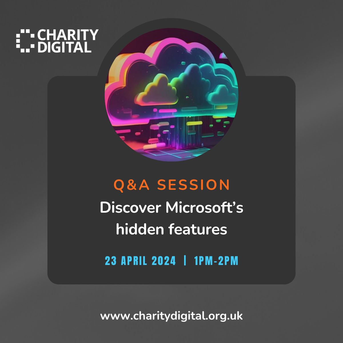 📅 Q&A session: Discover Microsoft’s hidden features Join us here! ⬇️ charitydigital.org.uk/events/qa-sess… #CharityDigital #Microsoft #QandA