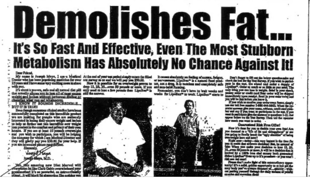 Gary Halbert went to jail because he wrote a famous diet copy... ...for a guy (Frank Sarcona) when his company was called Milburn Publishing. Sadly: People bought crappy weight loss pills that wreak havoc on their body and don't even give any results at all. Craziest part?