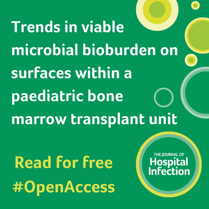 🏥New study identifies the trends in culturable bacterial contamination across communal touch sites over time in a hospital setting 👩🏽‍⚕️Improved understanding of environmental surface contamination supports patient safety ✅Funded by @HIS_infection ow.ly/jJEm50RgZ5h