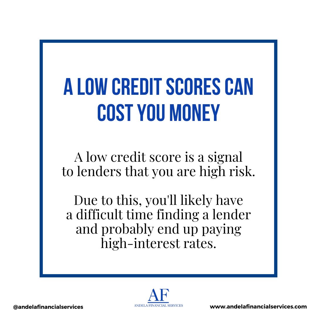 Learn how to manage your credit score for you to spend less. Follow us to learn more 😀
.
.
.
 
#creditrepairservices #businessfunding #fixandflip #realestate #andelafinancialservices