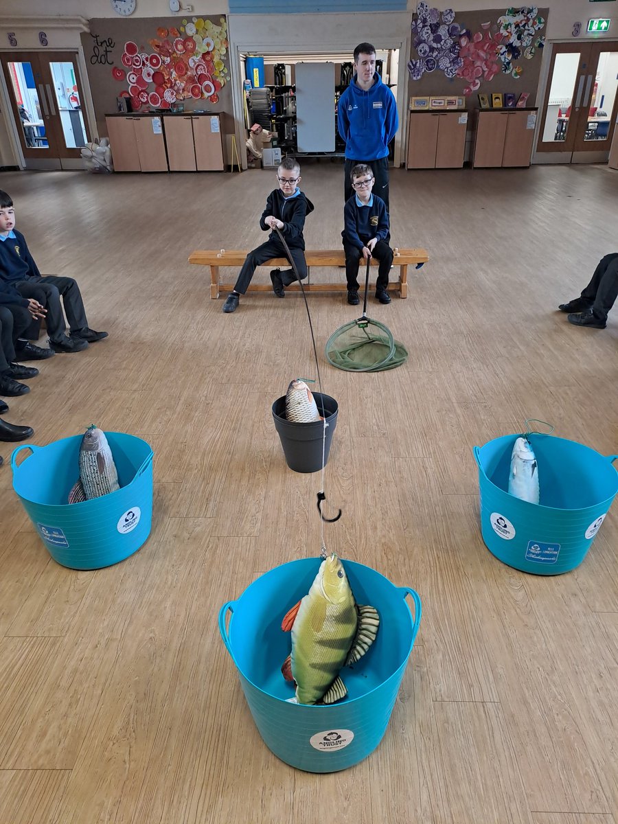 A wonderful first & second session @stcharlesrcpri1, the children in our new classes of Years 1 & 4 enjoyed the 'Magnet Fishing Game' 'Baiting the Lake Game & 'Speed Fishing Challenge' some great fishing skills on show! @ReelEducationUK @AnglingTrust @ty_coaching