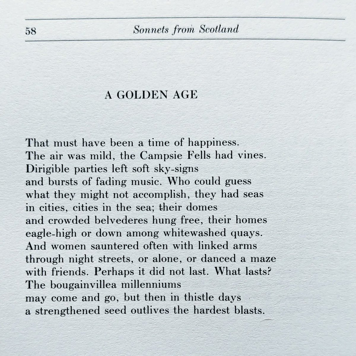 in thistle days / a strengthened seed outlives the hardest blast’ 2024 marks 40 years since the publication of Edwin Morgan’s celebrated collection Sonnets from Scotland (Mariscat, 1984) 🏴󠁧󠁢󠁳󠁣󠁴󠁿