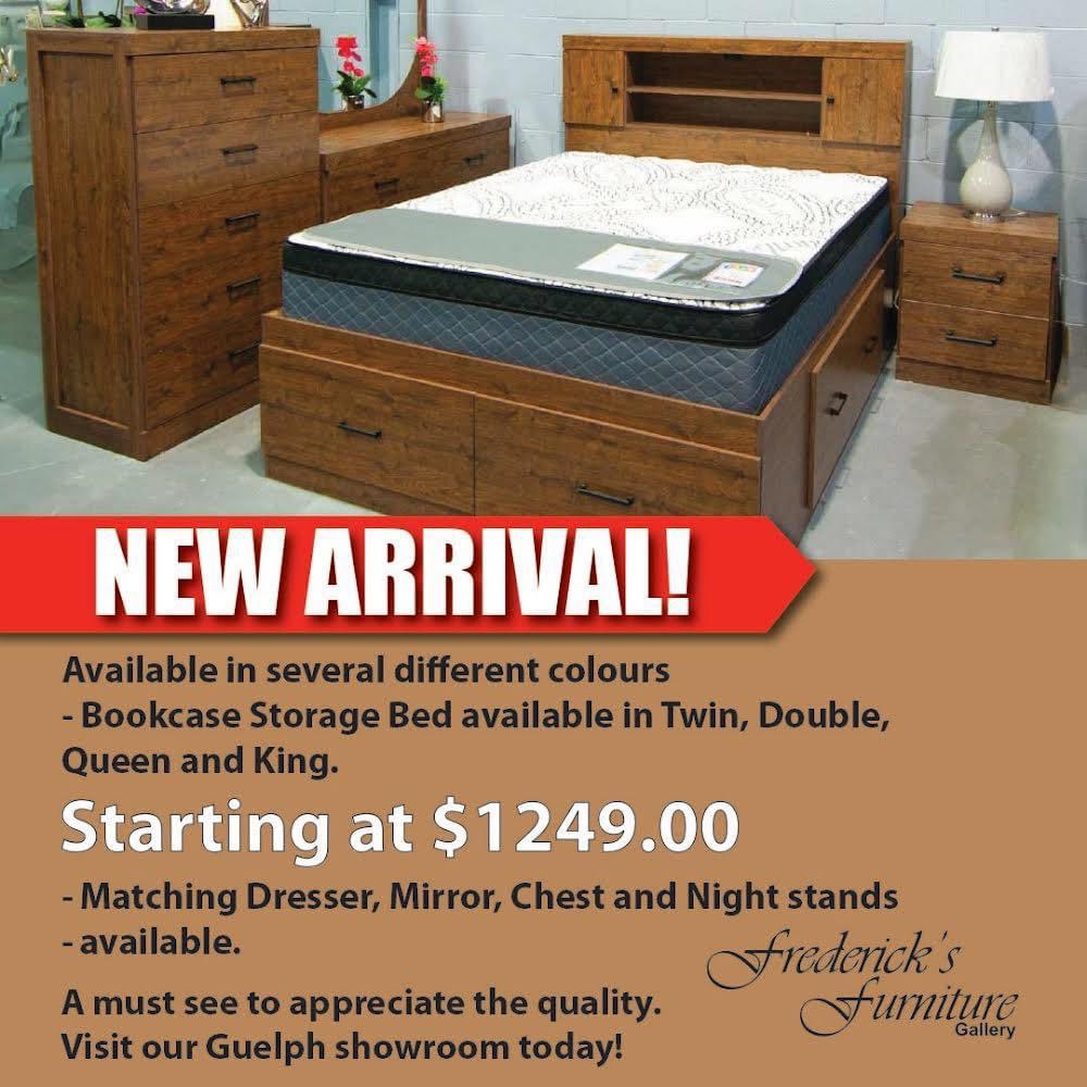 📣 NEW ARRIVAL 
🛏️ Available in several different colours
- Bookcase Storage Bed available in Twin, Double Queen and King.
STARTING AT $1,249.00!
- Matching Dresser, Mirror, Chest and Night stands available.
#Guelph #CustomFurniture #GuelphFurniture #Bedrooms #BedroomFurniture