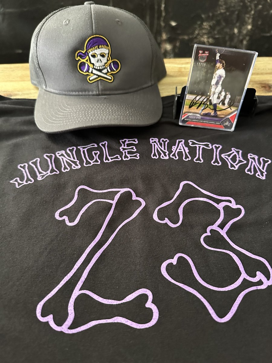 🚨WIN IT WEDNESDAY🚨 RT & FOLLOW @PR927FM for a chance to win: -Autographed Parker Byrd Baseball Card -Pirate Radio Hat & Jungle Nation T-Shirt #Stations4Winners🏴‍☠️