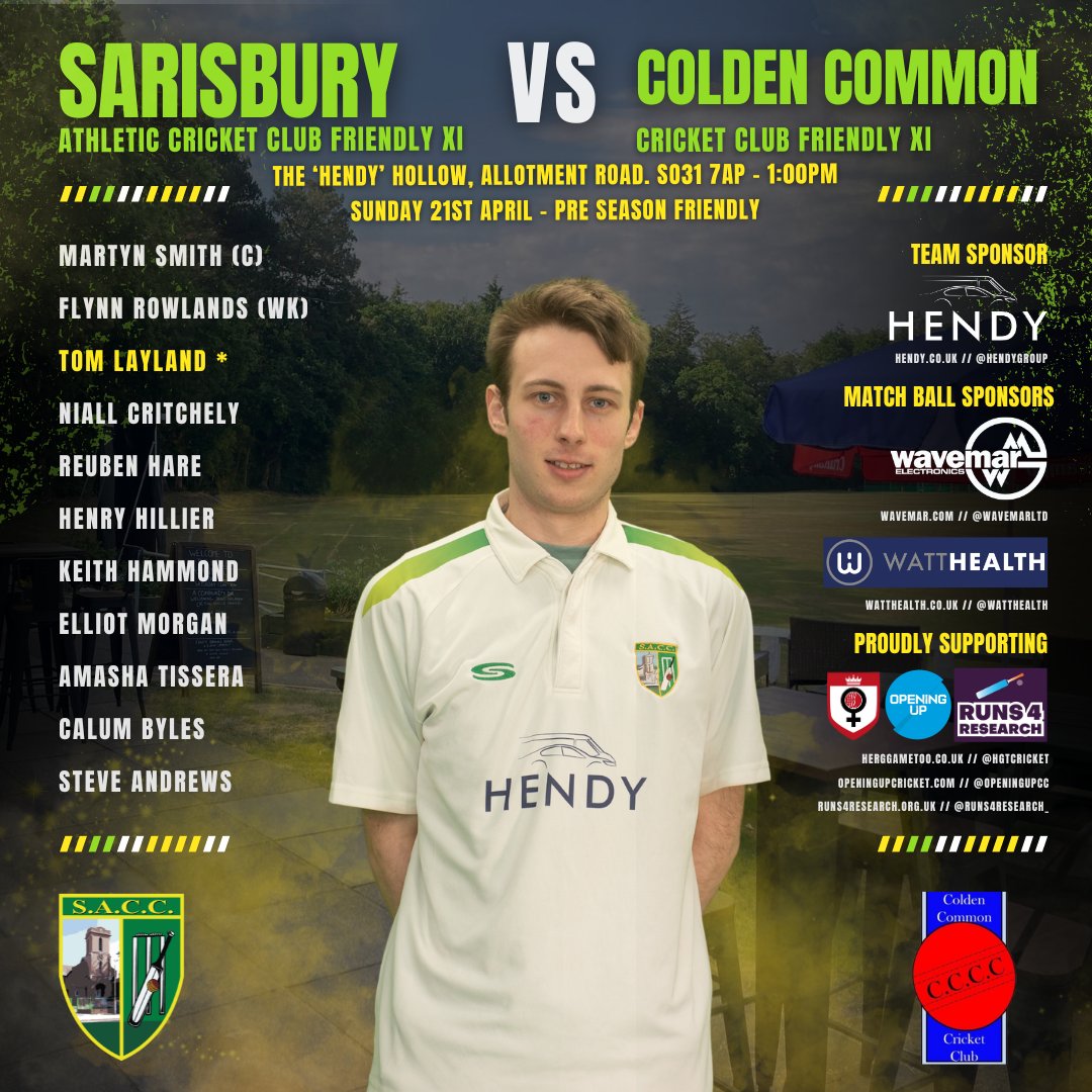 👊🏏📢 CRICKET IS BACK! 👊🏏📢

After what feels like the longest winter EVER, cricket is finally back at Sarisbury this weekend! Four pre season friendlies to look forward! <a href="/Langleybury_CC/">Langleybury Cricket Club</a> <a href="/BramshawCC/">BramshawCC</a> <a href="/ColdenCommonCC/">ColdenCommon CC</a> #upthesacc