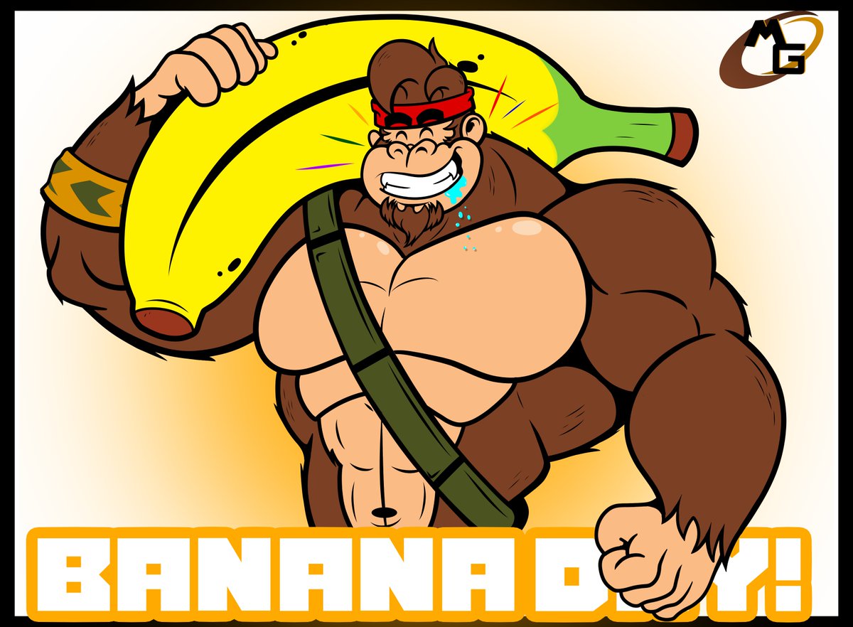 So here's a quickie #Aperil pic of Sarge for today! Apparently, today is #NationalBananaDay in the US. So, here's a pic of him getting ready to eat a giant banana!