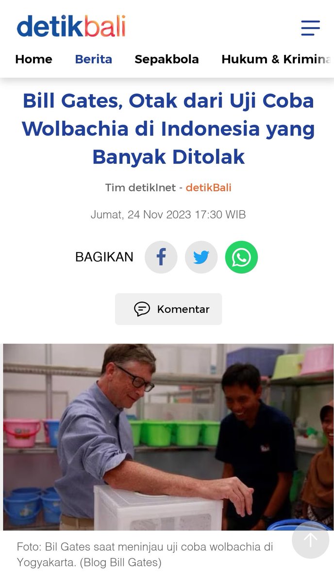 Kenapa Dokter-Dokter Indonesia, menganggap orang ini sbg Nabi? Setiap gagasannya dianggap benar? Padahal sebetulnya si Bill Gates ini pergi ke arah mana hidungnya mencium bau uang. Heran banget.