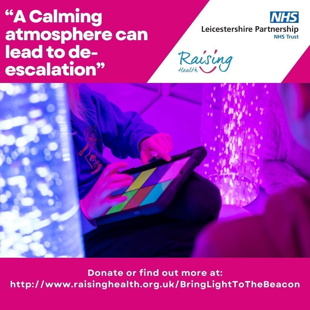 De-escalation is only one of the reasons our #BringLightToTheBeacon appeal is so important. 💙 Donate and help us build a safe, sensory filled space for our children and young people with complex mental health needs.