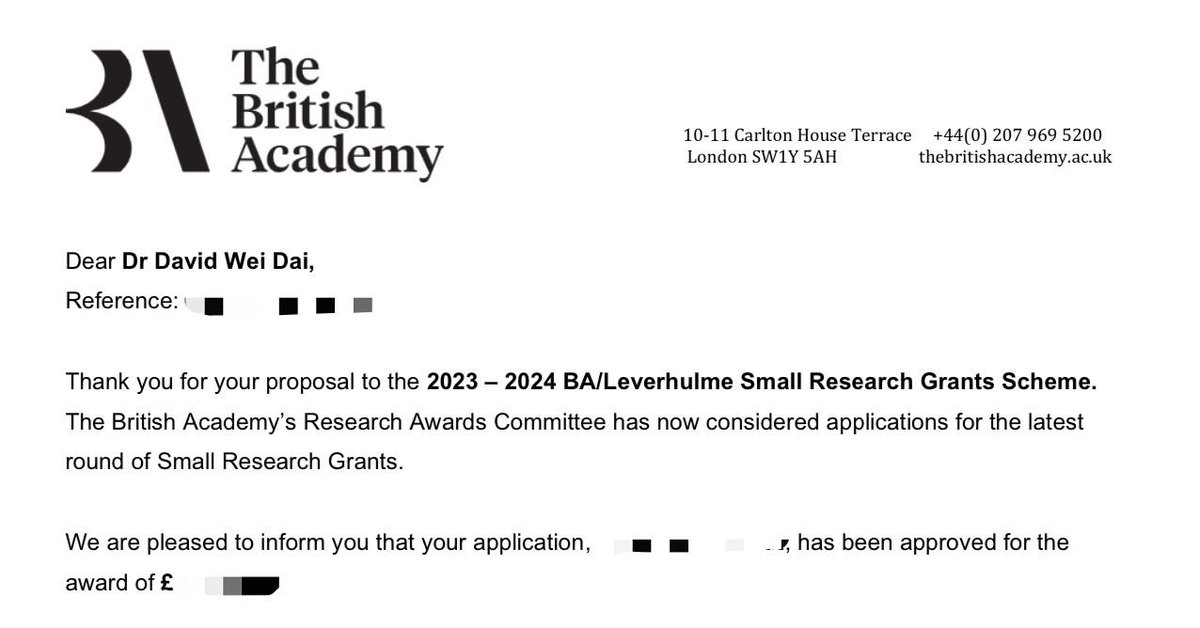 [funded 🎉] my grant application to @BritishAcademy_ /@LeverhulmeTrust has been successful Project is on Interactional Competence in #transpositioning and #transcultural communication Thanks to all my colleagues for your support! @IcisIOE @UCLAppliedLing @IOE_London