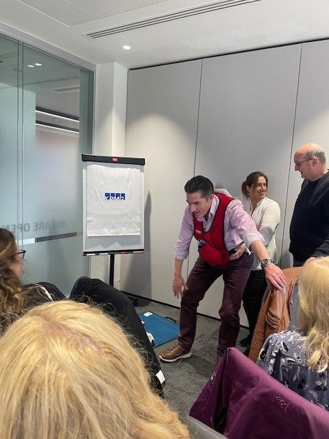 On Monday we had our EBP South Team Away day at KPMG. Thank you @KPMG for hosting us and to First Steps First Aid Ltd for providing a fantastic session on Basic Life Support. #CPD #Training #FirstAid