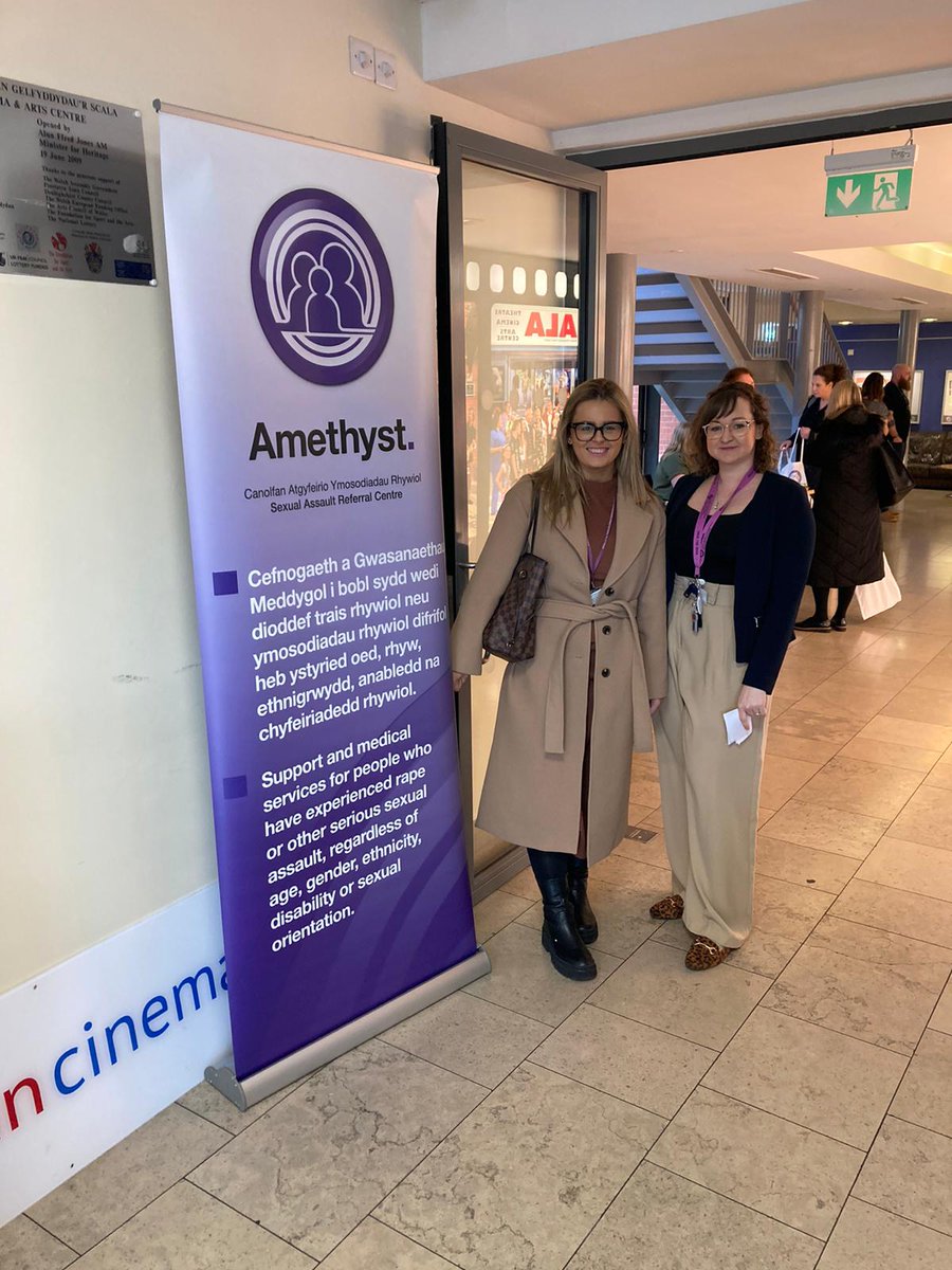 schthgc_nwopcc's tweet photo. Today, members of the OPCC attended the Scala in Prestatyn for the premiere of ‘Fathers Telling Stories’ and ‘Parents Telling Stories’ – films which explore the parent experience in child sexual abuse.

Produced by Amethyst Sexual Assault Referral Centre and Wild Kindness Films, and supported by PACT, the films will be used as a resource for parents, professionals working with families and for anyone who would like to better understand the significant impact of sexual violence.

Here’s Hannah Roberts from our office pictured with SARC Manager Stephanie Williams.

Thank you for inviting us along to the launch of these impactful films.
