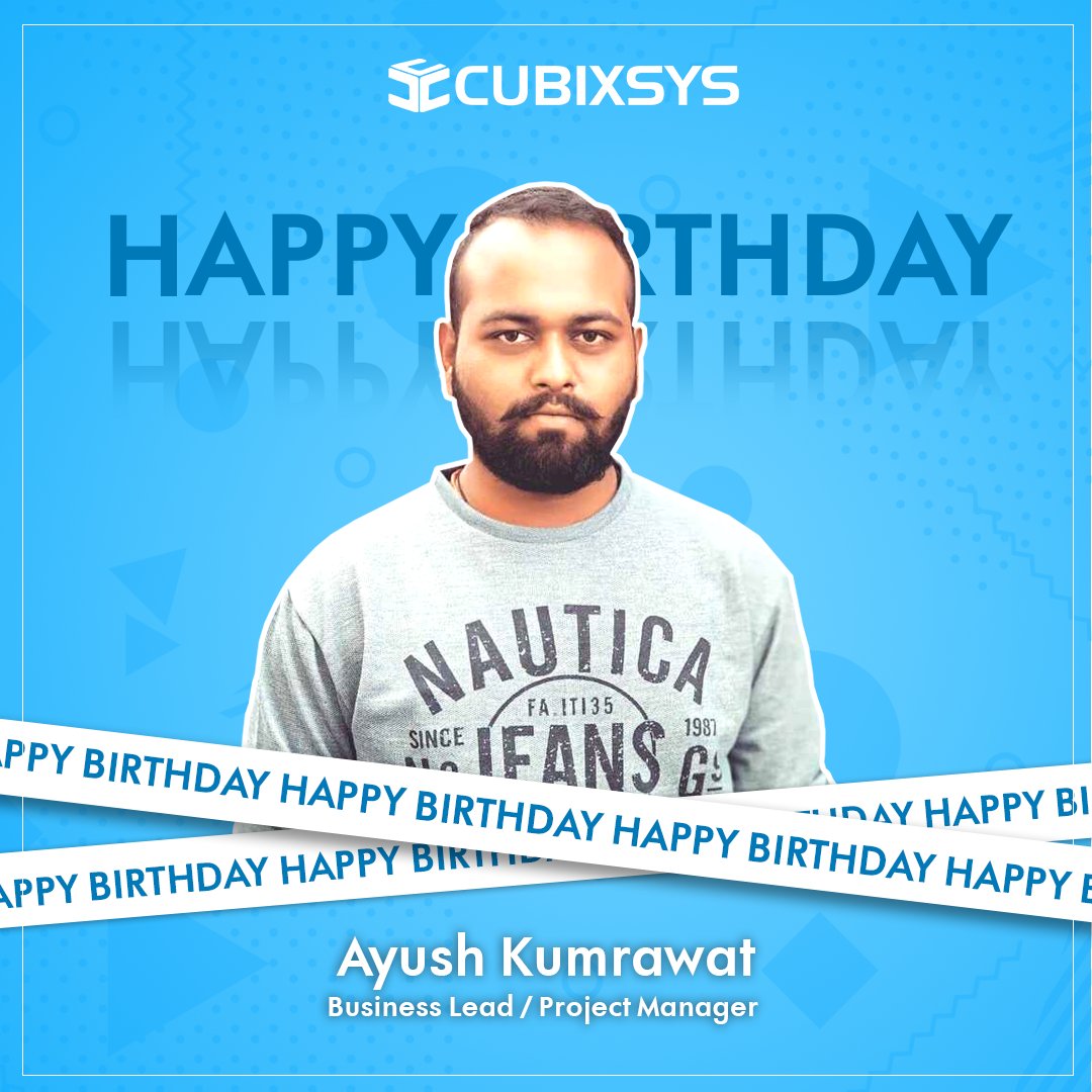 cubixsys's tweet photo. Happy Birthday Ayush Kumrawat!
Wishing you a day filled with joy, a year filled with success, and a life filled with happiness! 
#birthdaywishes #birthdaywish #happybirthday #AnotherYearWiser #BirthdayMagic #CelebrateLife #birthday #birthdayboy #birthdaywishes #birthdaycake https://t.co/lZ6sMQoQbt