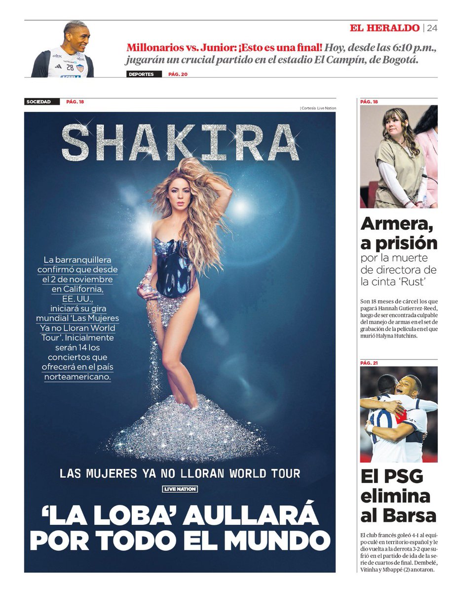 ¡Buenos días, lectores! 👋 Les compartimos nuestra portada y contraportada de hoy, 17 de abril. 📲 Ampliación de esta y otras noticias en elheraldo.co 🗞