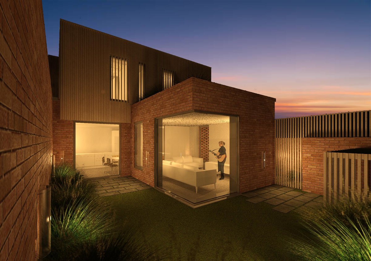didyoutellthe's tweet photo. Two x 3 bed family homes we are building near Forest Hill in Lewisham due for delivery early 2025. #smallsite #architecture #london #housing @UrbanRandD https://t.co/1zna6n1dVB