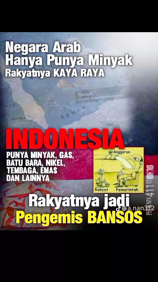 Indonesia Dgn SDA Yg Serba Punya Rakyat Tetep Miskin, Yg Kaya Raya Pejabatnya ‼️ Bandingkan Dgn Negara2 Arab Punyanya Cuma Minyak Rakyat Hidup Enak & Kaya Raya. Ini Pasti Ada Yg Salah Di Negeri Ini ⁉️