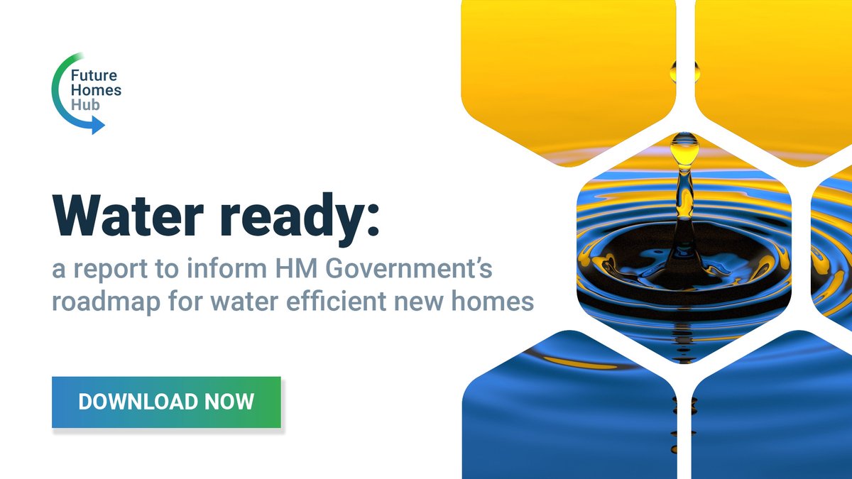We’re really pleased to see the launch of #WaterReady by the @FutureHomesHub and echo their call for a ten-year water efficiency roadmap for new homes 🏡💧 As part of this, we recently helped raise awareness of these issues last month during #WorldWaterDay. As well as reminding…