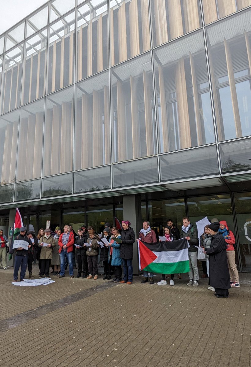 Read out at Maynooth University Library @AcaforPalestine @AfPMaynooth