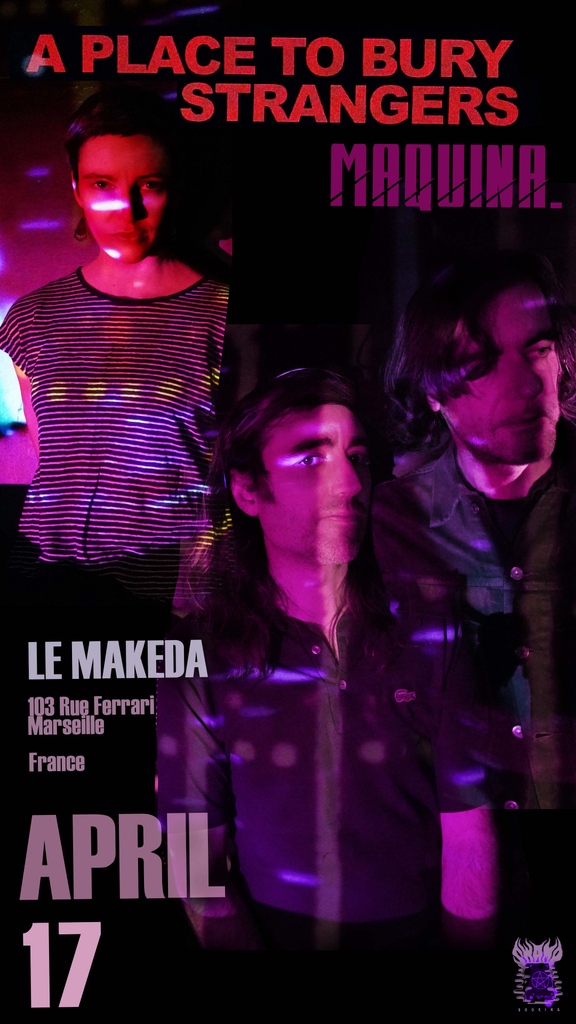 Tonight at Le Makeda A Place To Bury Strangers and Maquina will be rolling the dice. Who are you bringing to the show? 🎟️ billetterie.espace-julien.com/evenement/17-0…