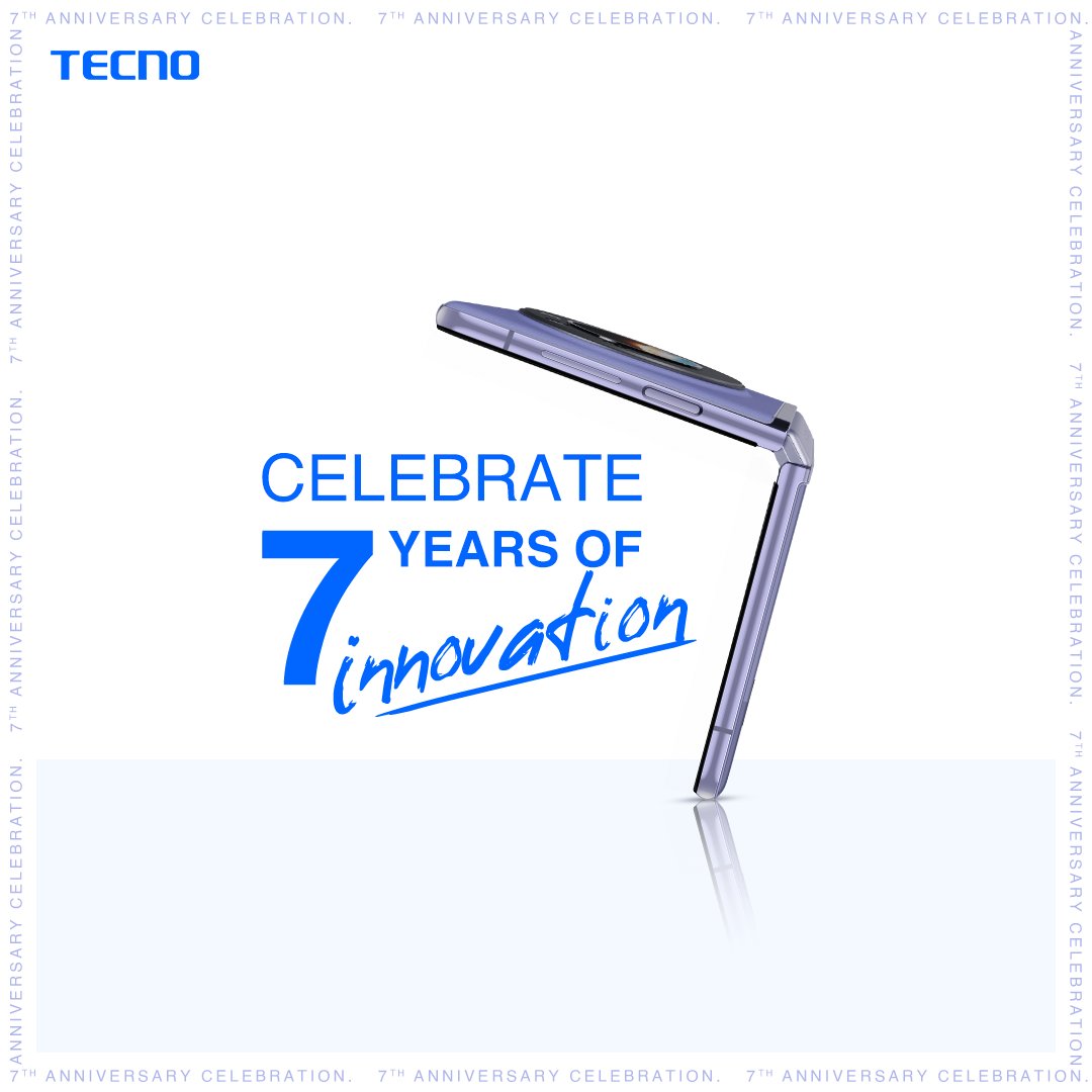 7 years of innovation, connectivity, and memories that matter. Celebrating our journey with India. Our journey wouldn't be the same without you. 💖 Tag a friend who needs a new TECNO phone and tell us why. The top 3 reasons will win exciting prizes. #TecnoTurns7 #TecnoSmartphone
