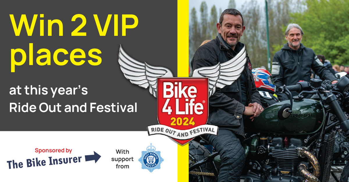 🎉🏍️Congratulations to our two competition winners, John Perry and Martin Gittens! You've scored VIP upgrades & the chance to ride alongside legends like Carl Fogarty, James Whitham, Steve Parrish, Ollie Ollerton, Allen Millyard, & TV's emergency bikers! 🎟️bike4lifefest.com