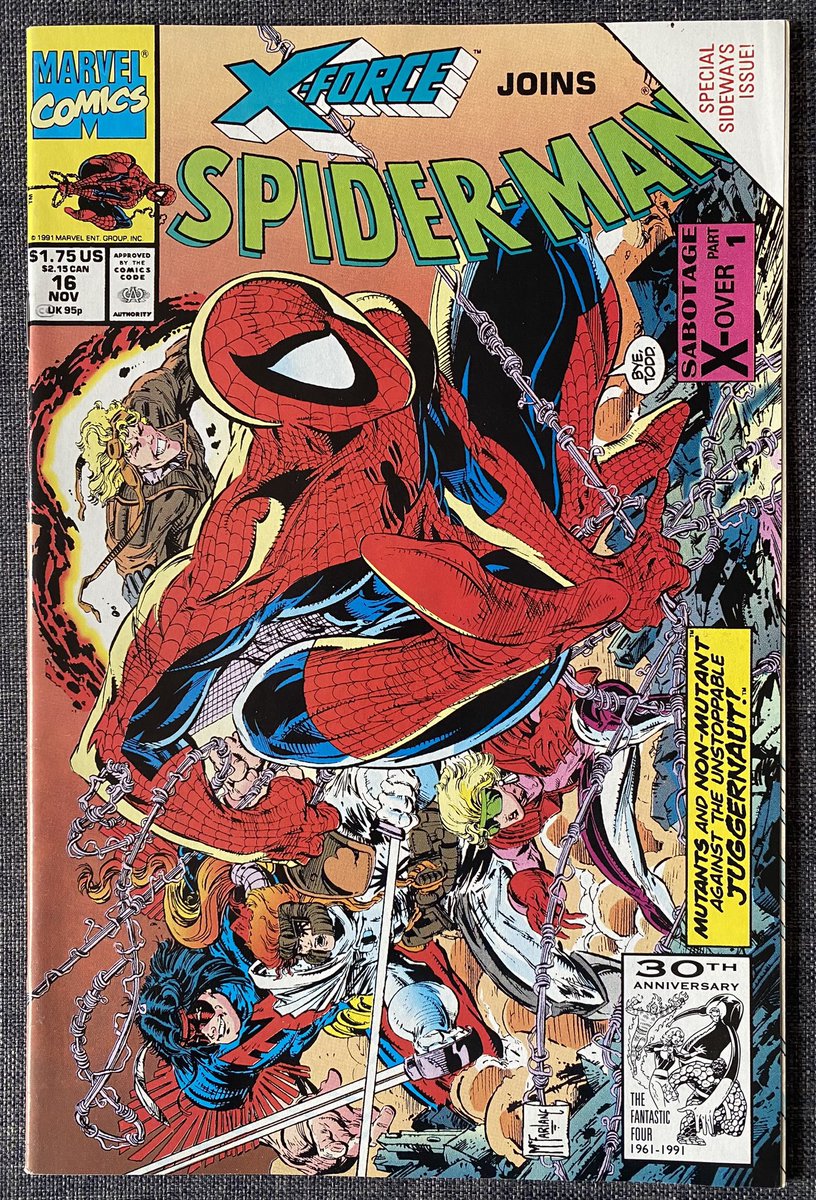 Morning back issue read! Spider-Man issue 16 by Todd McFarlane #SpiderMan #Xforce