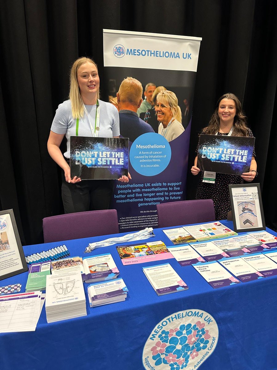 Great to be at the @BTOGORG conference in Belfast today with our ops team staff and nurses. If you're a nurse with a particular interest in mesothelioma or treat patients with this disease, why not come and find our stand to join the Mesothelioma UK Nurse Network? #BTOG24