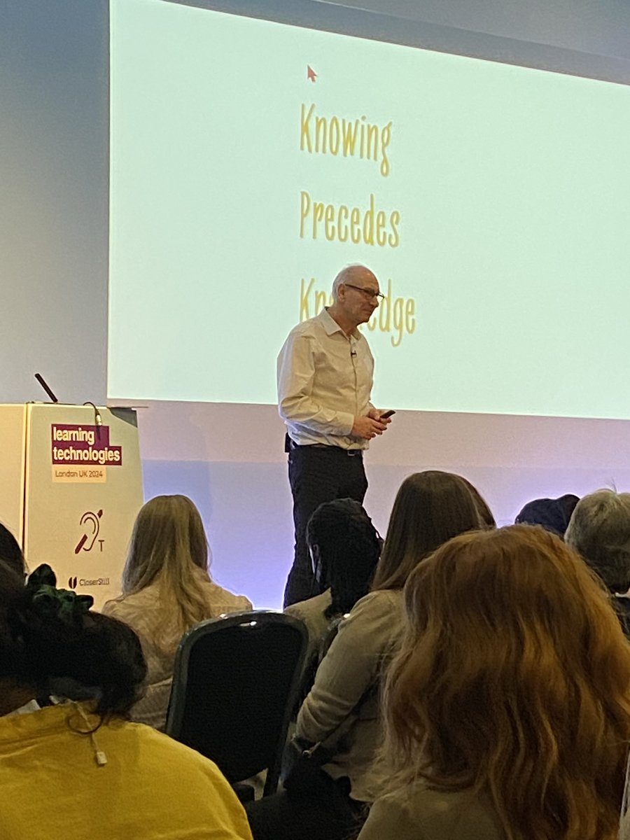 Nigel Paine <a href="/ebase/">Dr. Nigel Paine</a> at #LT24UK. His philosophy struck a chord
‘Start now, start small’

Made me reflect how <a href="/UfiTrust/">Ufi VocTech Trust</a> has evolved over 10 years.  Starting small with a mantra of being relentlessly practical … now 300+ organisations supported with £30m+ grant &amp; venture funding 👍🏼