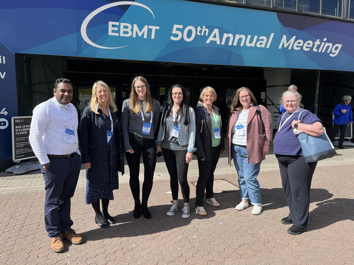 Great to have EBMT on home soil with fantastic attendance from the wonderful Cardiff SWBMT programme and CRG. So many presentations from the team and great ideas to explore. Great networking opportunities @CV_UHB @CRGHaem #EBMT24
