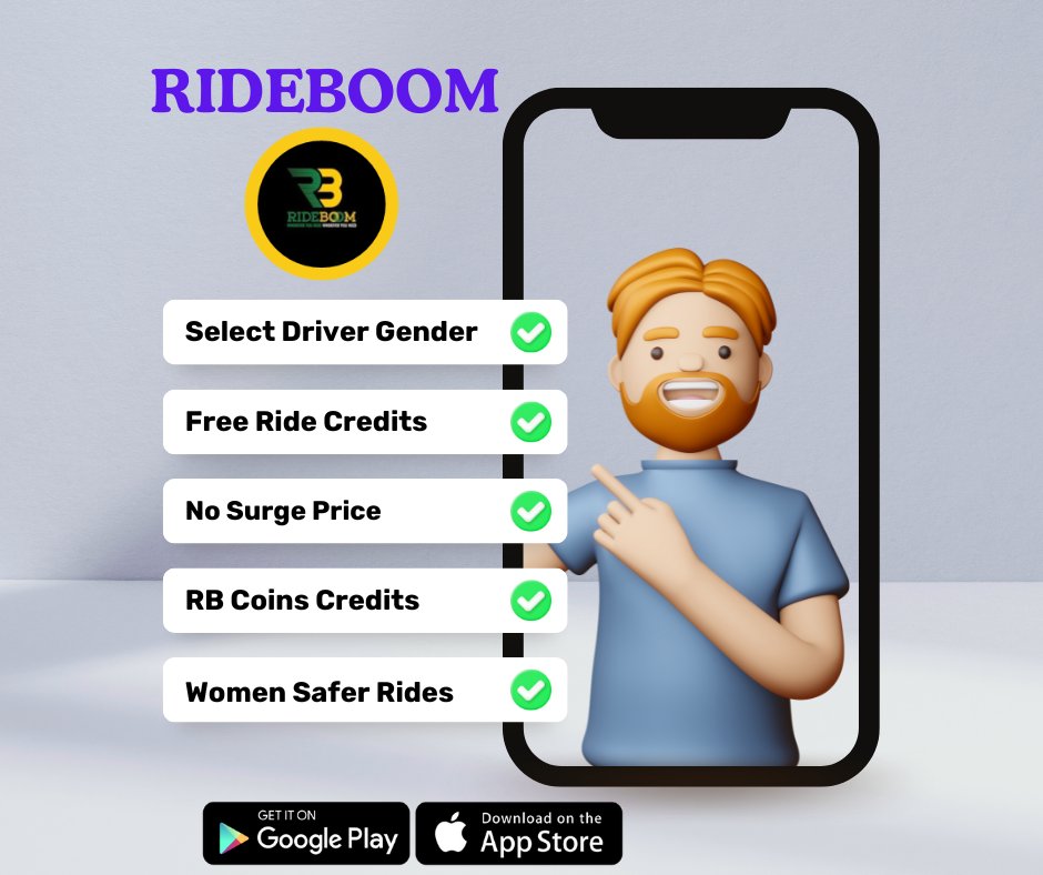 🚗 Say goodbye to surge pricing! Download RideBoom for affordable rides & earn ride credits! 🌟 Don't miss out on this awesome deal! #RideBoom #AffordableRides #NoSurgePricing #DownloadNow #RideCredits