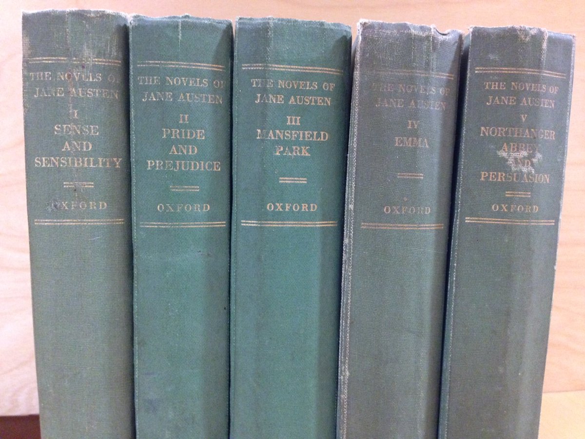 These are the Jane Austen novels owned by Anthony Burgess's first wife Llewela Wilson (usually known as Lynne). Lynne once fell ill on holiday in Morocco. To help her recover, William S. Burroughs read Austen to her in a sombre tone. Just what the doctor ordered.