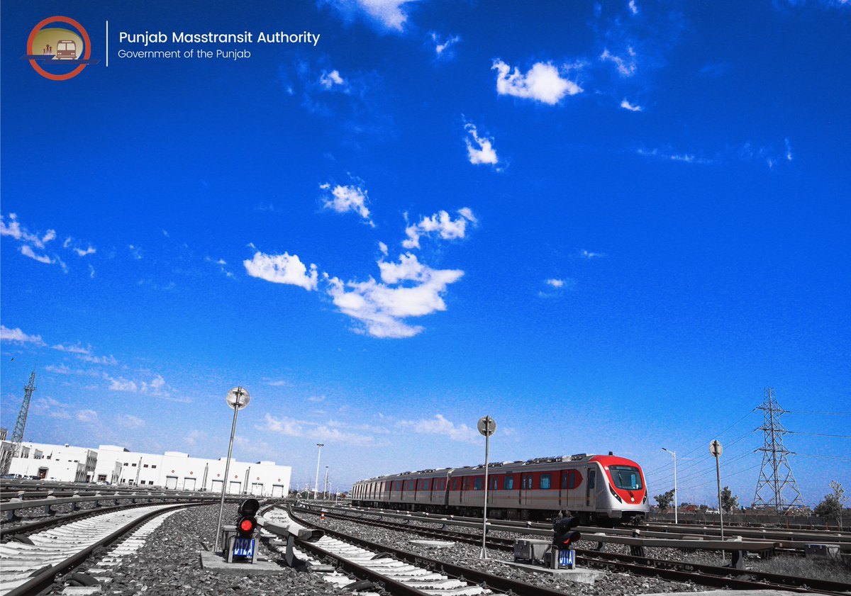 Masstransit_PMA's tweet photo. Orange Line Metro Train Lahore #PMA #PunjabMasstransitAuthority #View #Train #Orangelinemetrotrain  #olmt  #GovtofPunjab #GovtofPakistan #Punjab #Lahore https://t.co/9yRIsG3ElY