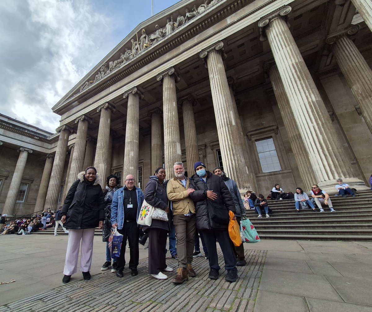 Another fantastic trip to The British Museum. Hub members learned about and played some old musical instruments! 🪕🪘 Thank you to the team at @britishmuseum. And thanks to @wolfsonfdn who also support our museum visits. 🙏 #BritishMuseum #learningdisability #Inclusive