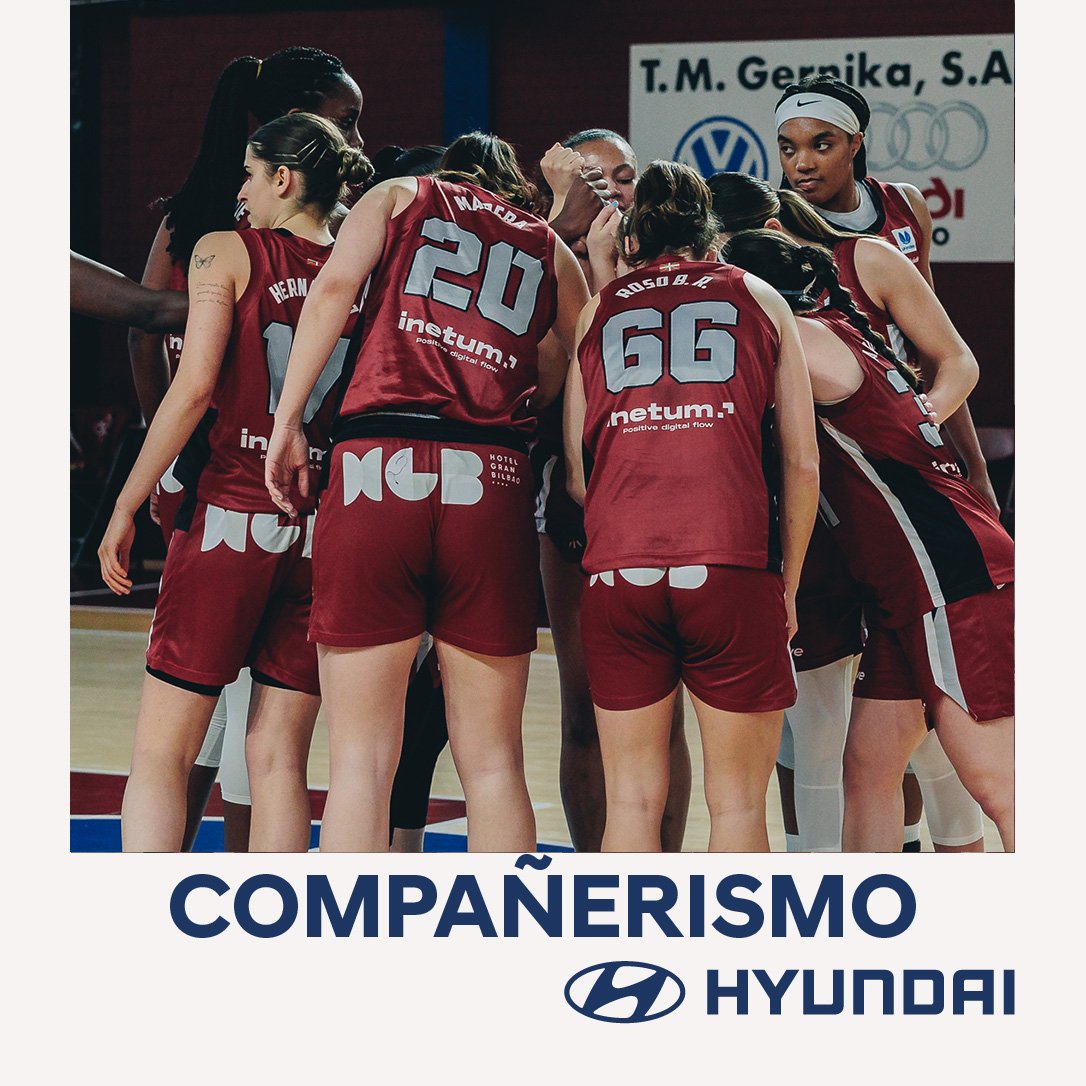 🤝 | El Lointek Gernika y @HyundaiEsp comparten valores como el compañerismo. @HyundaiEsp #GutarikoBat💜