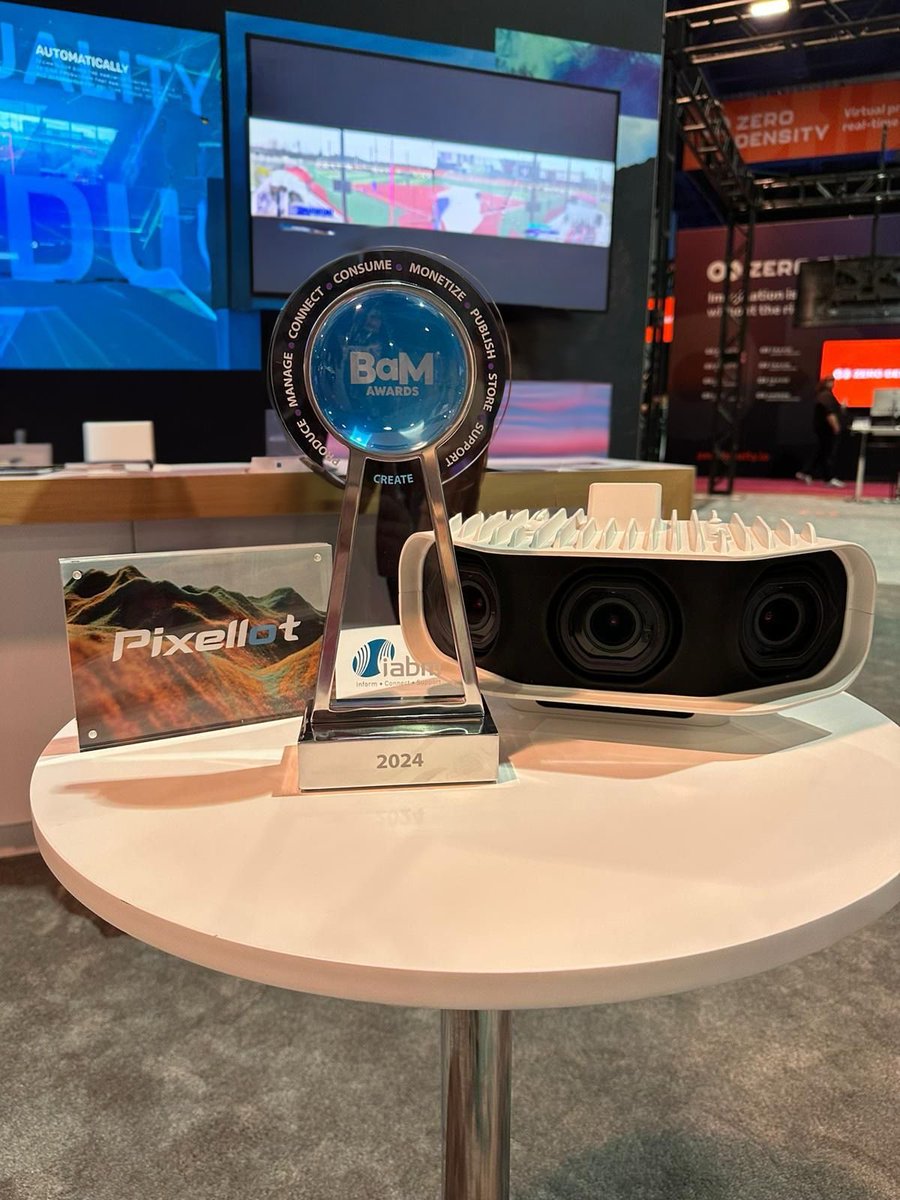 EXCITING NEWS! Our Pixellot S3 Camera system has won the @TheIABM BaM Award®️ at NAB Show 2024 in the 'Create' category! 🌟 🏆 🌟 A big thank you to our team for their hard work and dedication! Attending the show? Come and visit us at the Z by HP booth (SL2048)! 👋