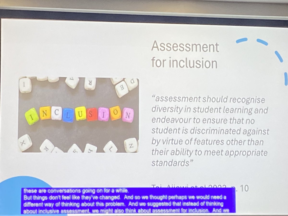 Powerful keynote from @DrJoannaT at today’s @aheadireland @QQI_connect event. Making a strong case for an Assessment for Inclusion approach.
